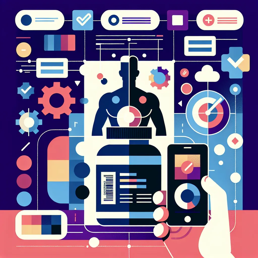 Workflow of scanning supplement labels with an app