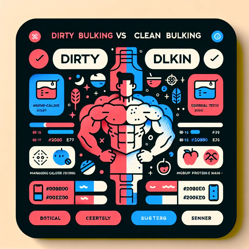 dirty bulking vs clean bulking
