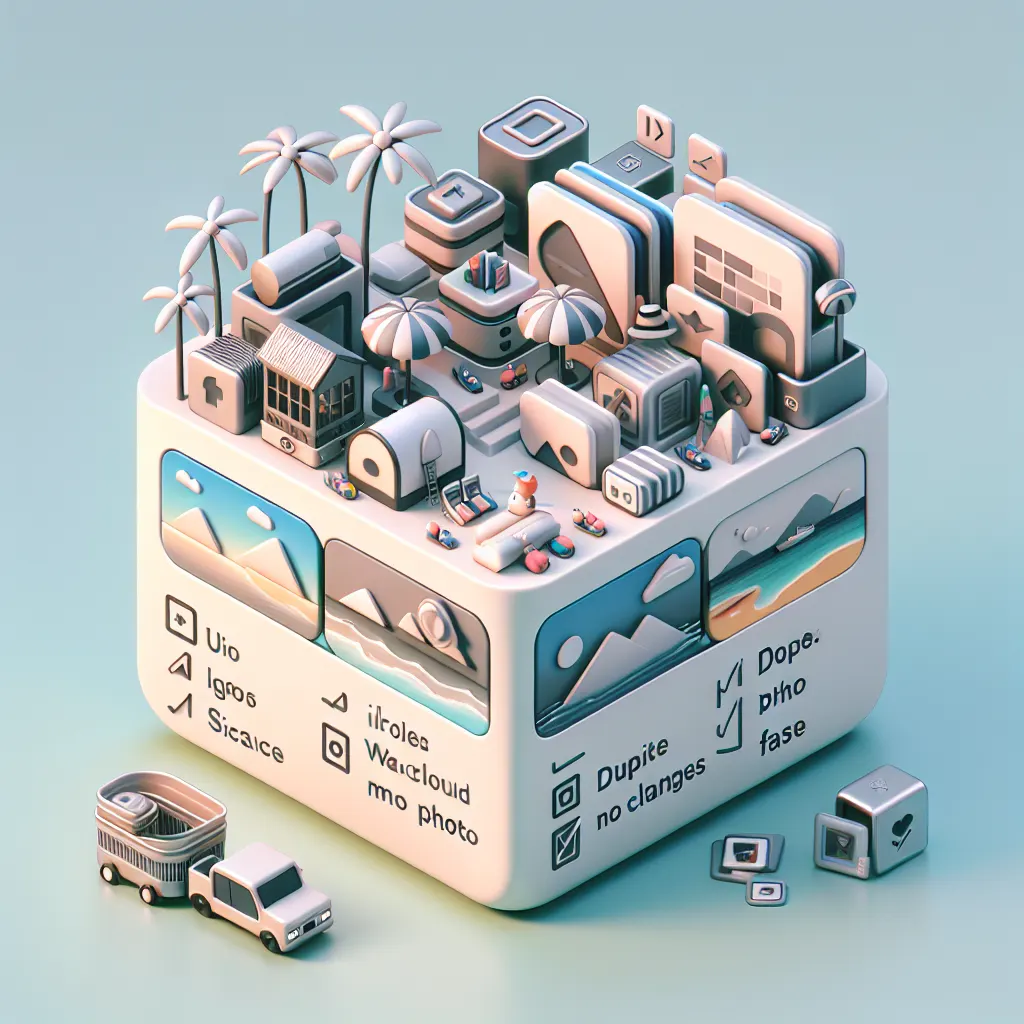 clean up vacation photos