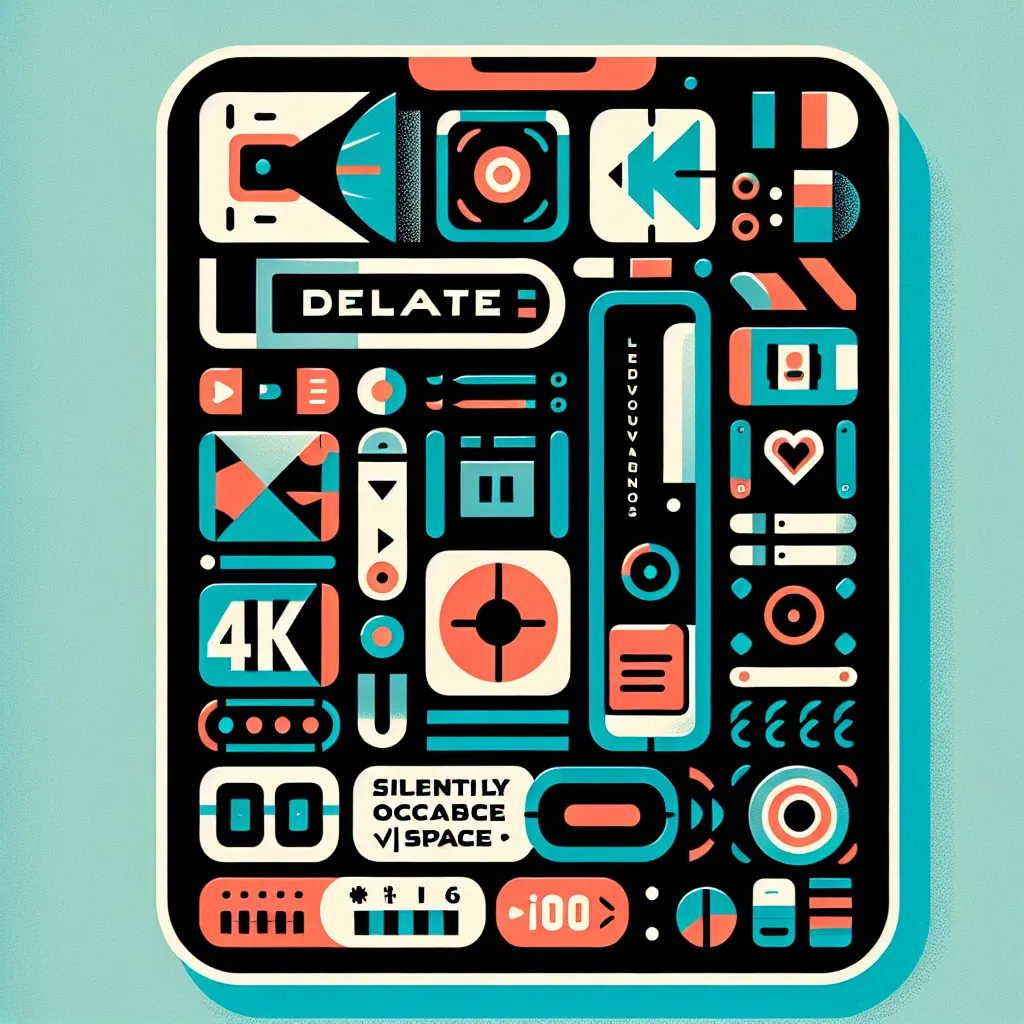 delete large videos ios