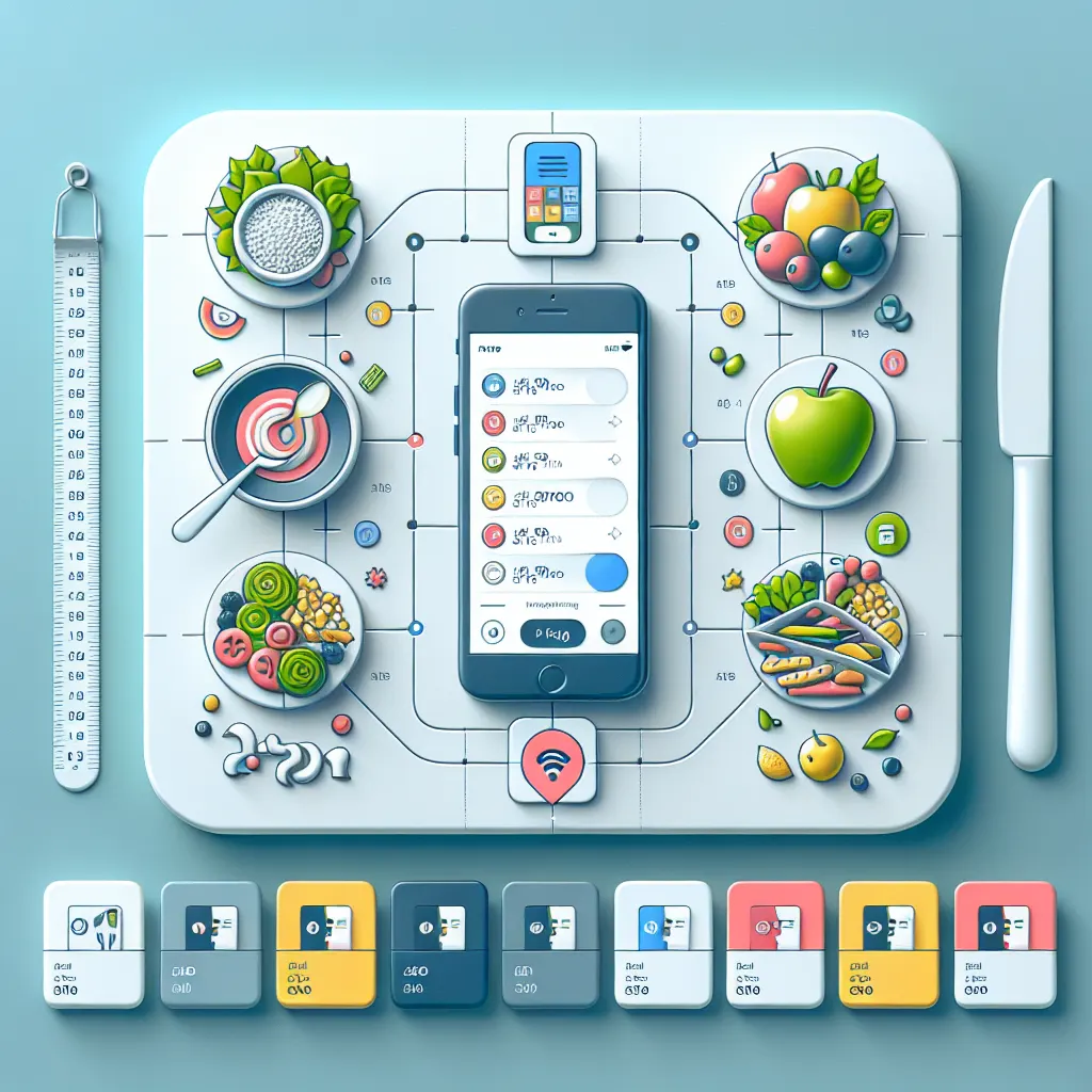 workflow of meal logging with an app