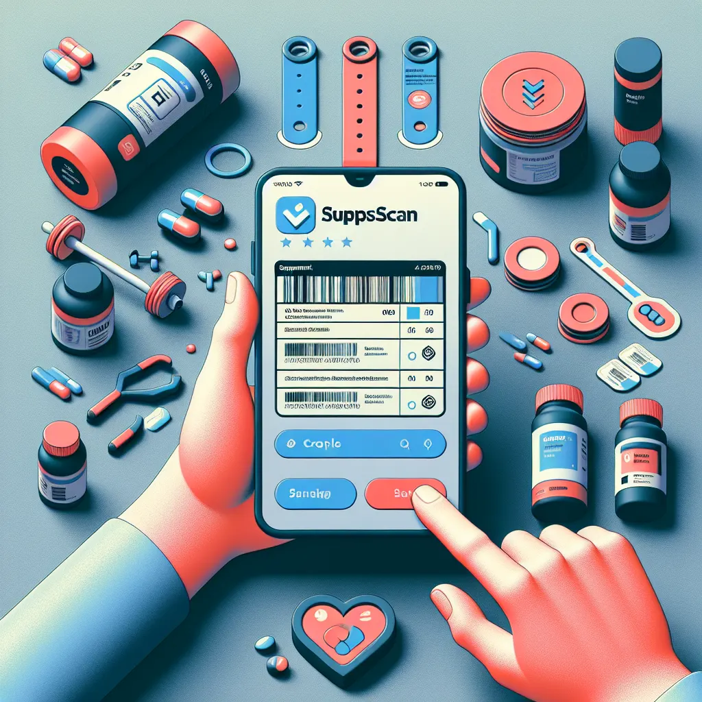 An illustration of the supplement scanning workflow using an iPhone