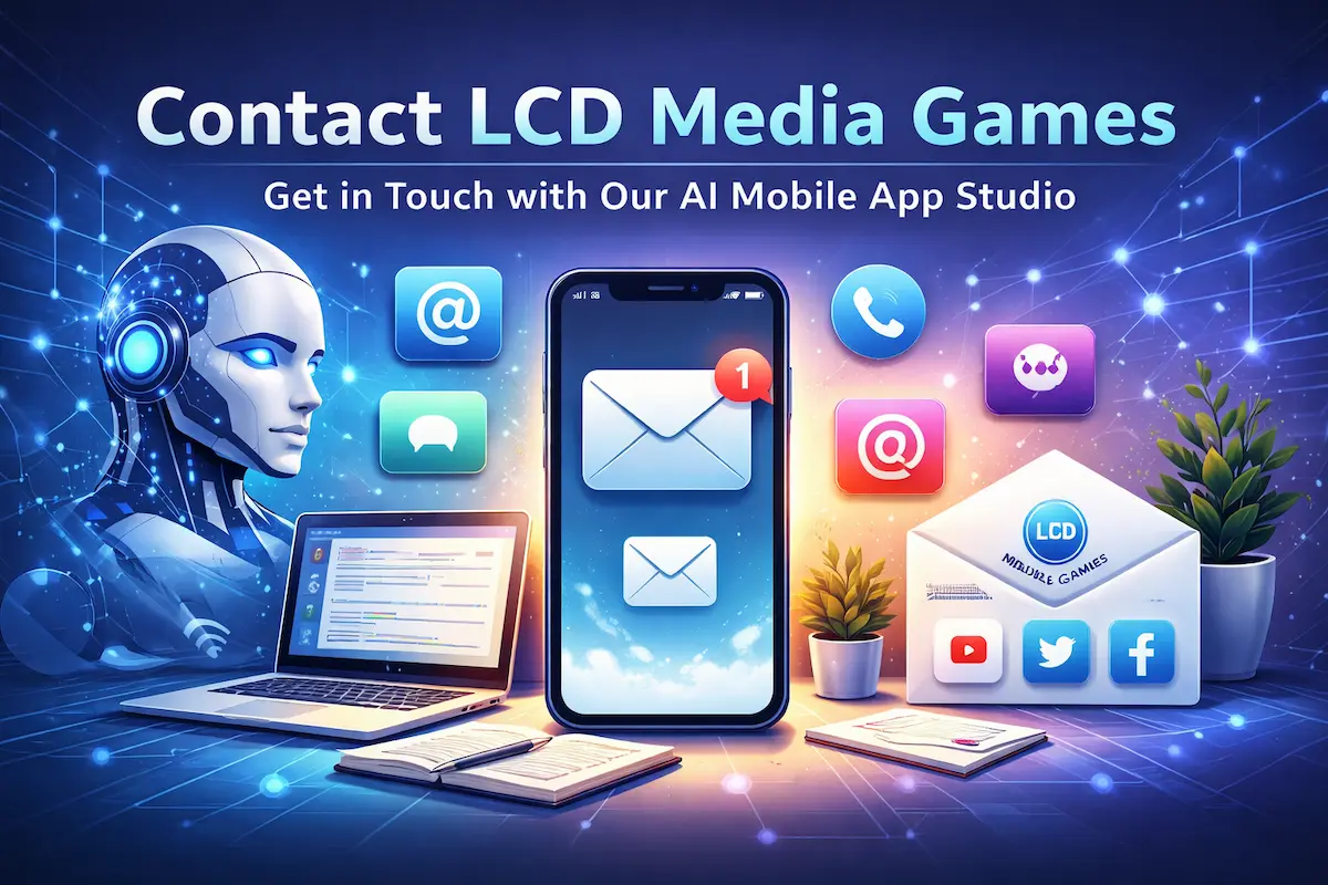contact lcd media games app developer