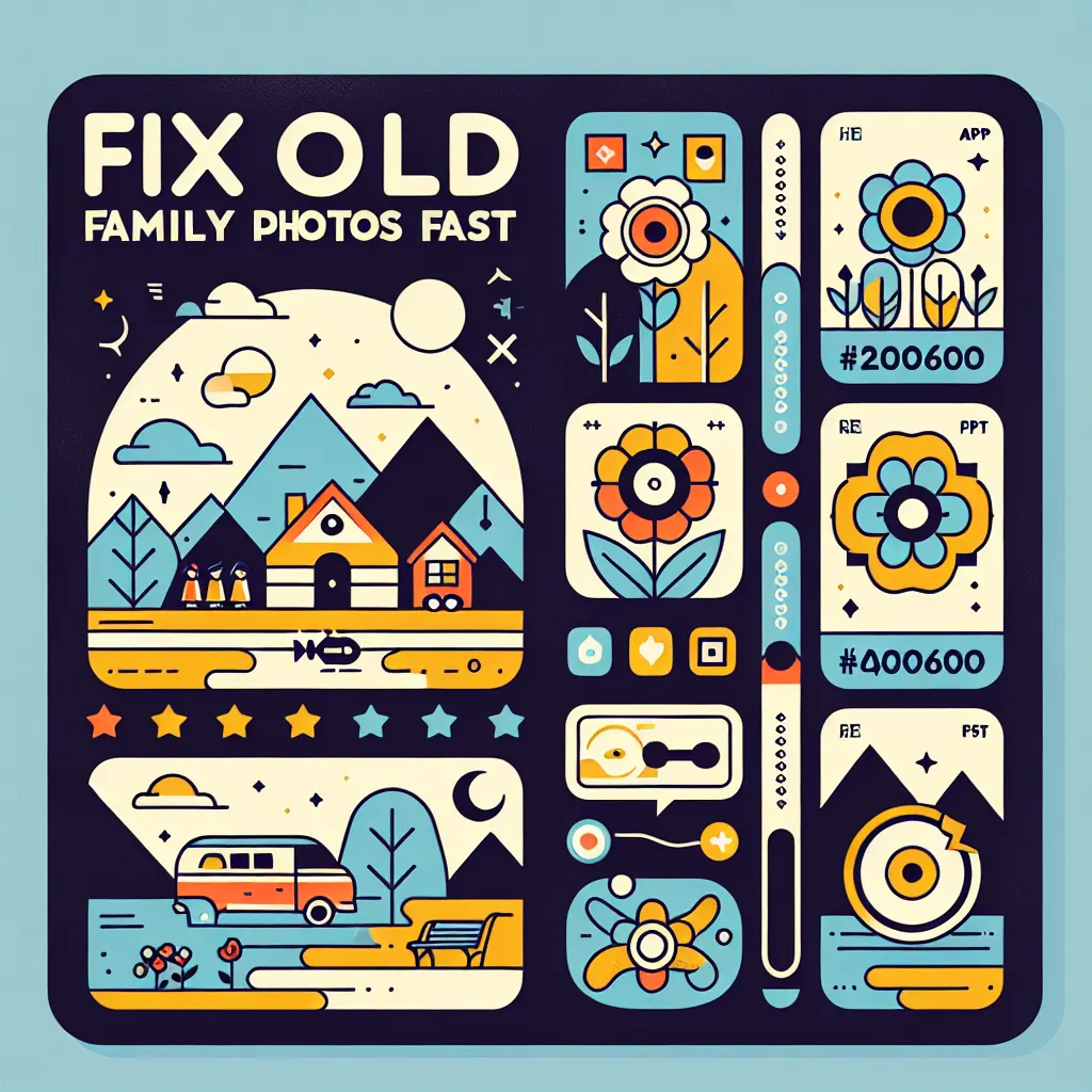 fix old family photos fast